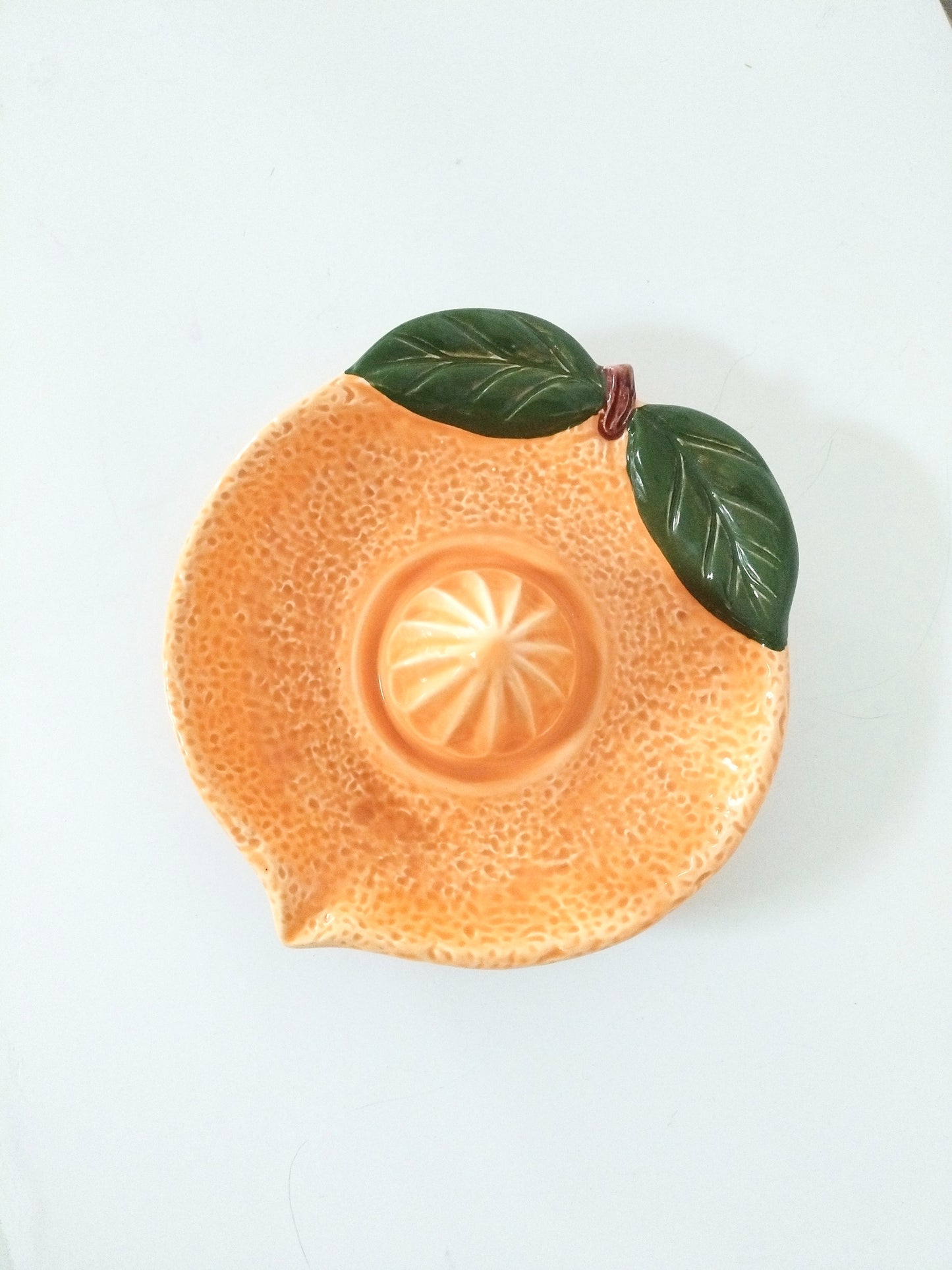 Presse-agrumes orange en céramique made in Portugal