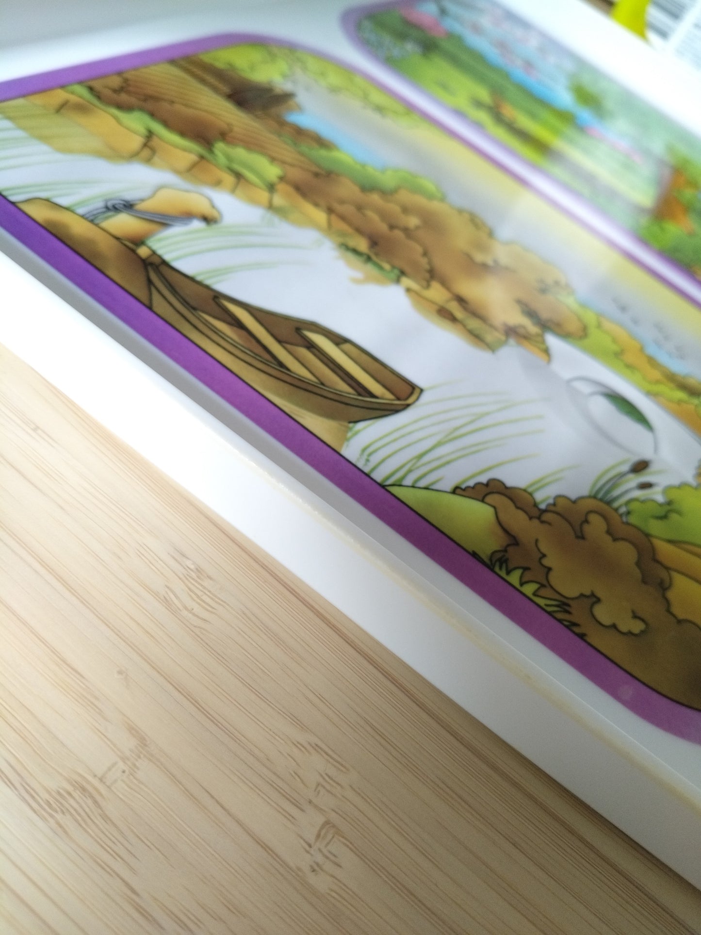 Plateau "les quatre saisons" en plastique par Tupperware 80's