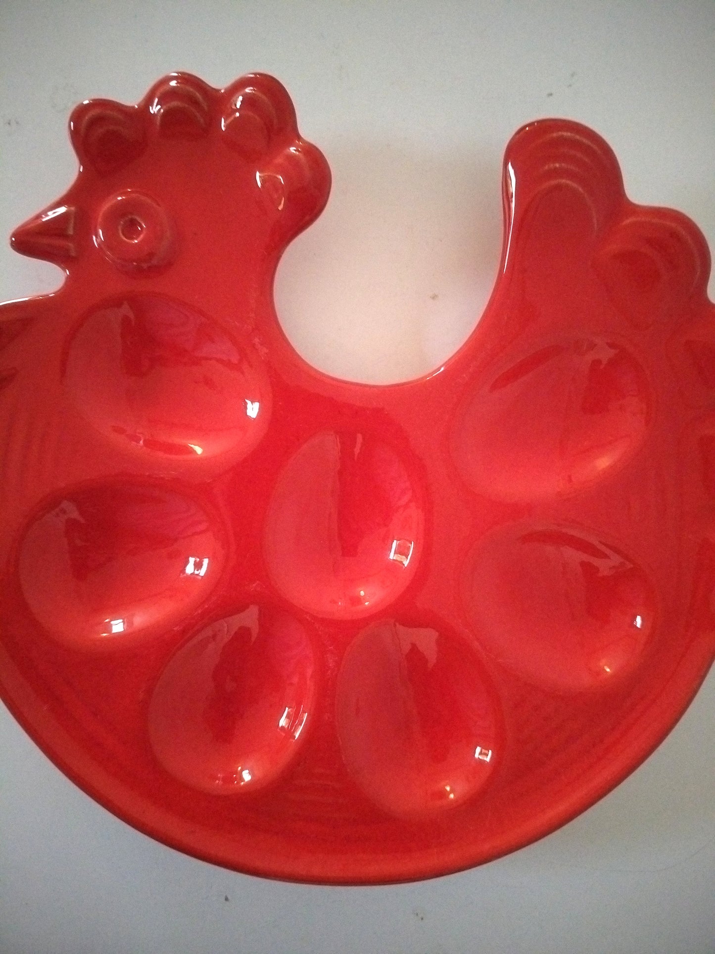 Plateau/ plat à œufs Waechtersbach poule