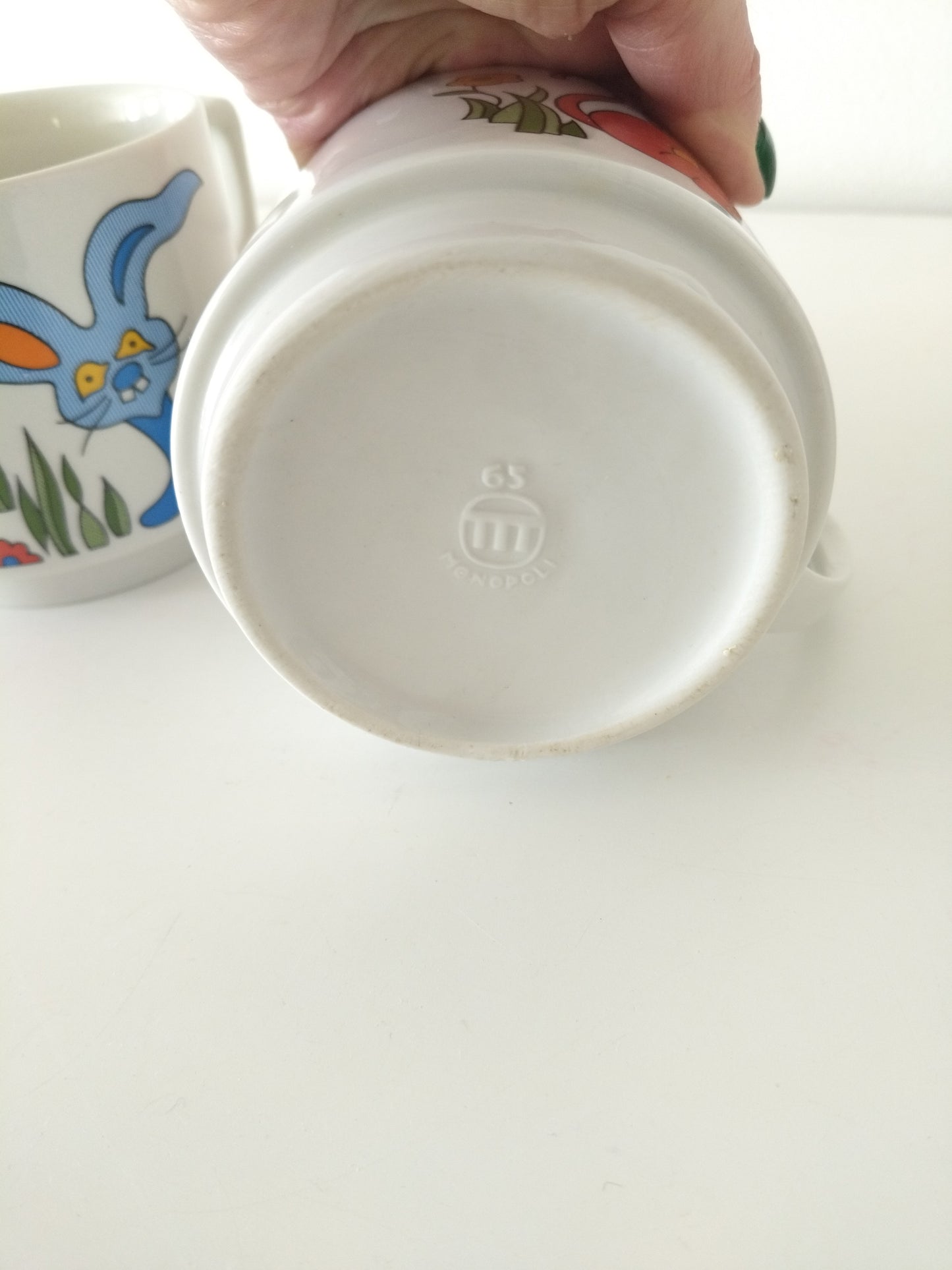Grosse tasse en porcelaine Monopoli/ Tognana Italie au choix - cetaitmieuxavant