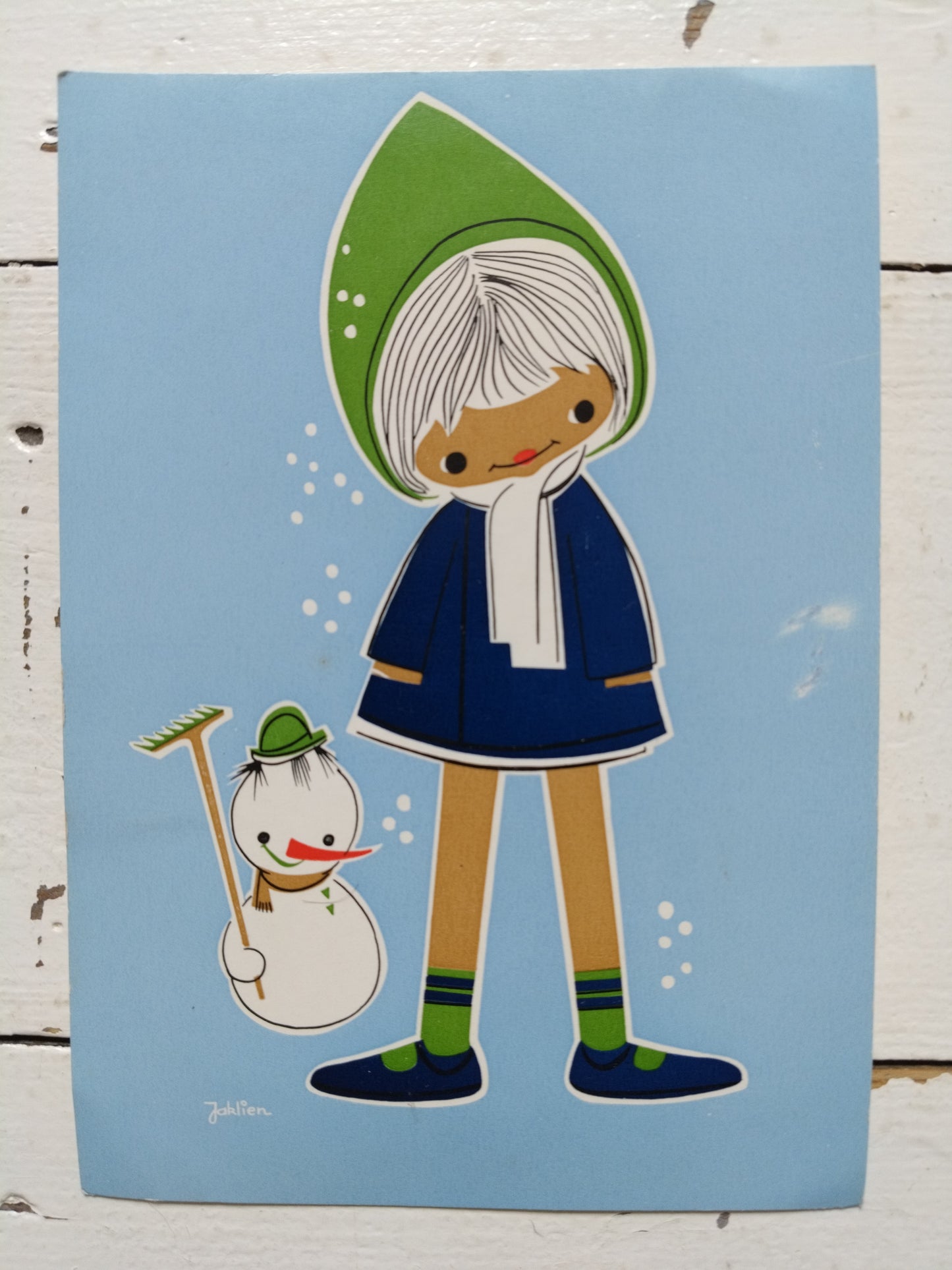 Ancienne carte postale illustration Jaklien Moerman
