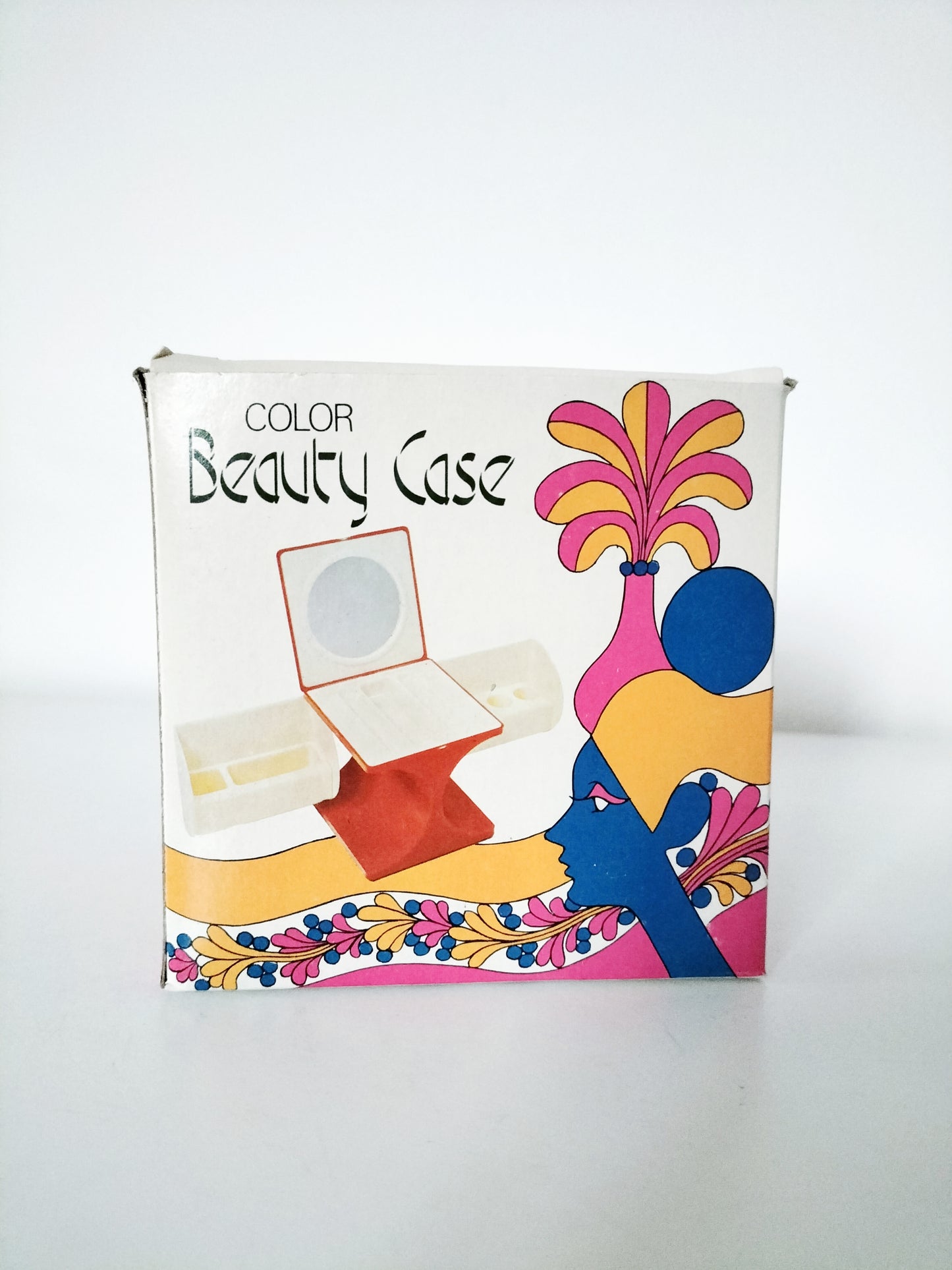 "Color Beauty Case" boîte cube à maquillage/ bijoux rouge