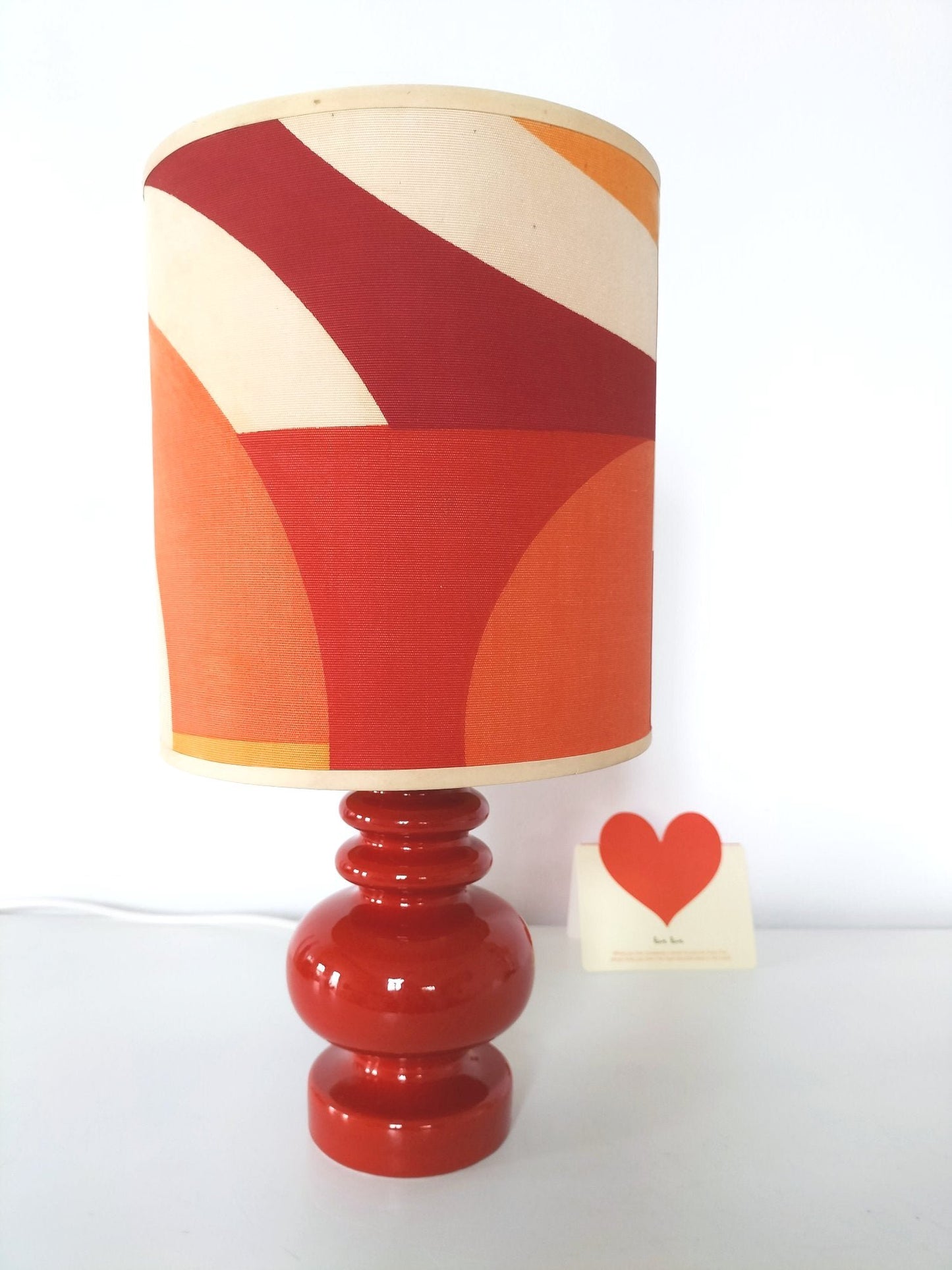 Lampe de table céramique et tissu